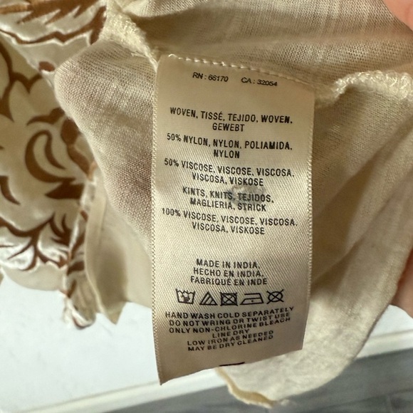 Meadow Rue Anthropologie|Ivory burnout velvet floral long sleeve blouse••Size XL - Picture 7 of 10